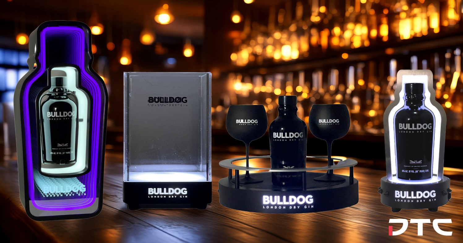 Illuminating Sales: BULLDOG Gin’s LED Merchandise Collection for Global Brand Visibility